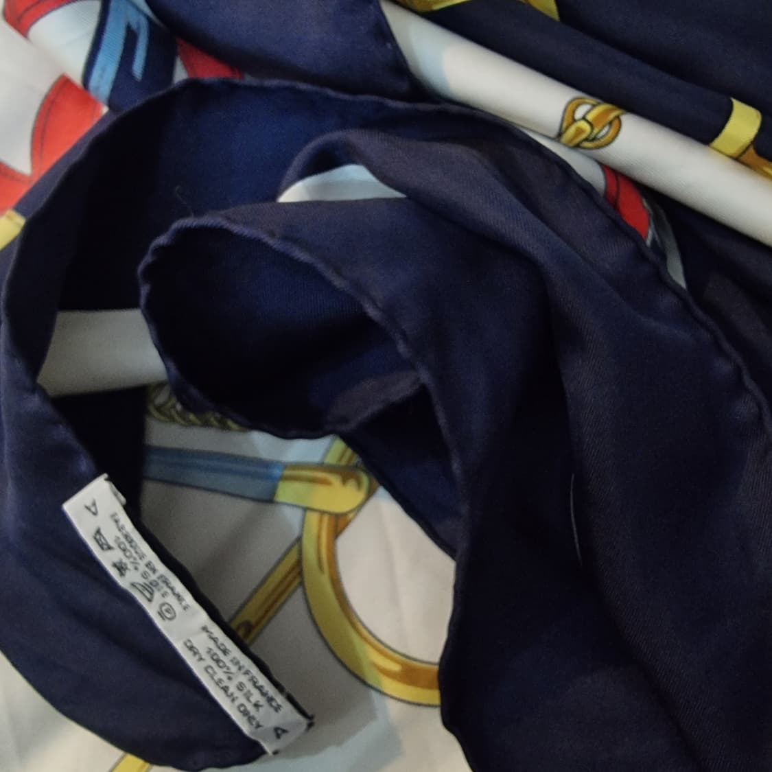 (에르메스) 빈티지 에페롱도르실크 스카프 상품이미지10