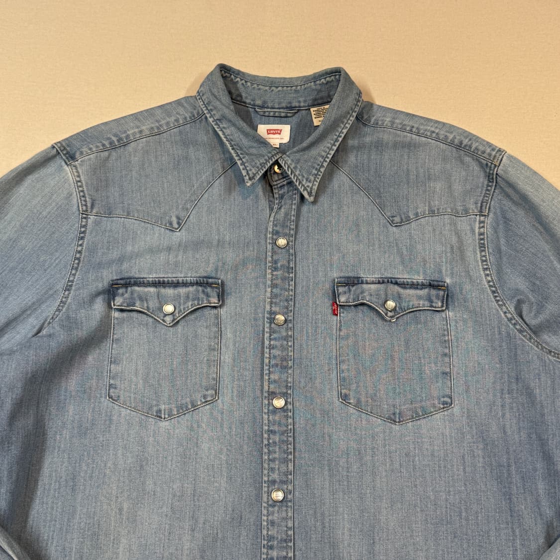 XL) 리바이스 투포켓 웨스턴 데님 셔츠 상품이미지3
