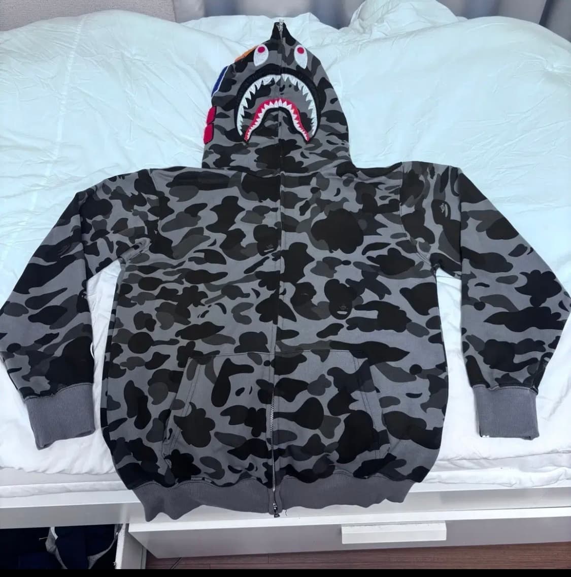 베이프 후드집업 그레이(새상품급) m 상품이미지1