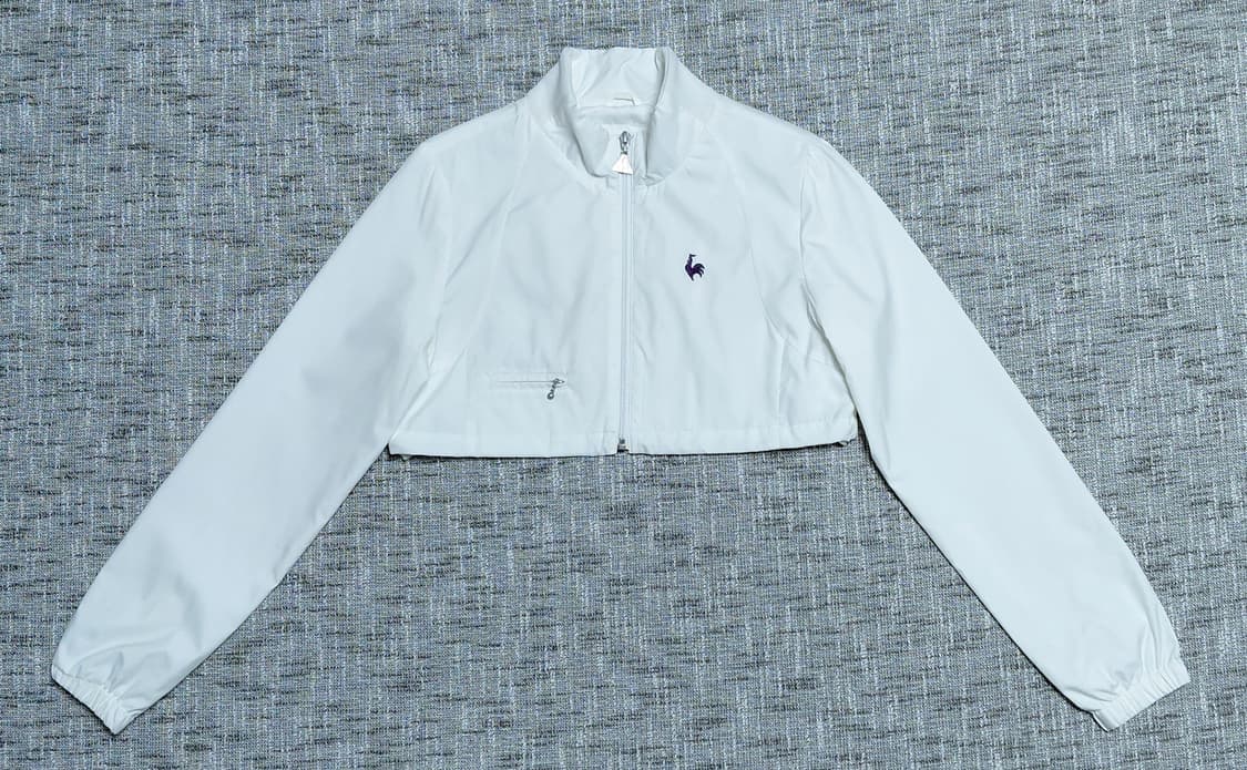 [M] 르꼬끄 골프 크롭 바람막이 화이트 여성 자켓 상품이미지2