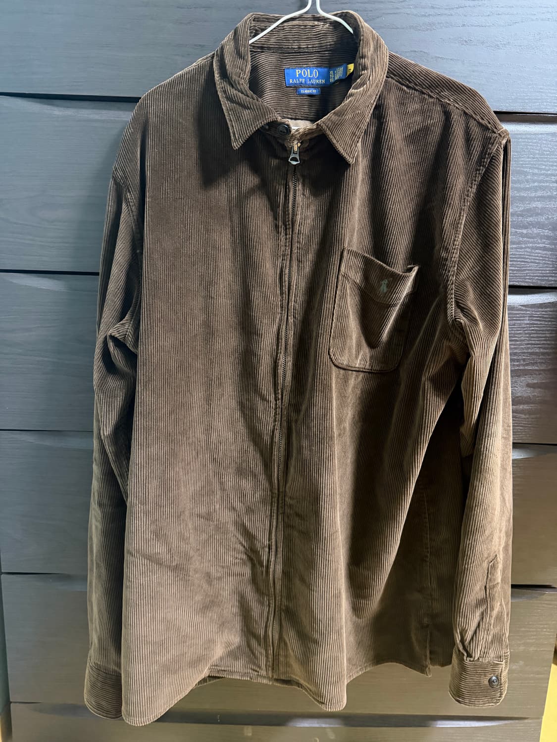 폴로 랄프로렌 코듀로이 오버셔츠 집업자켓 XL 상품이미지1