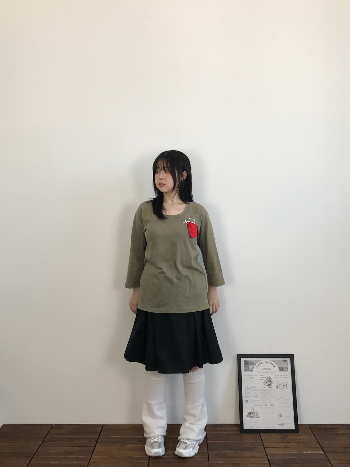 Up smile Graphic Pocket Long Sleeve 상품이미지1
