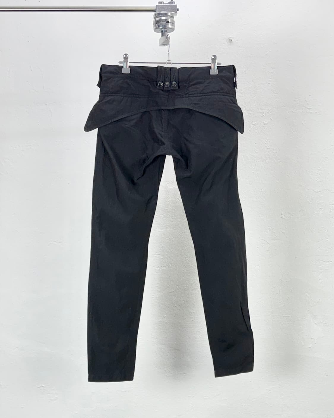 요지야마모토 와이즈 블랙 고시마 슬림 코튼 팬츠 상품이미지6