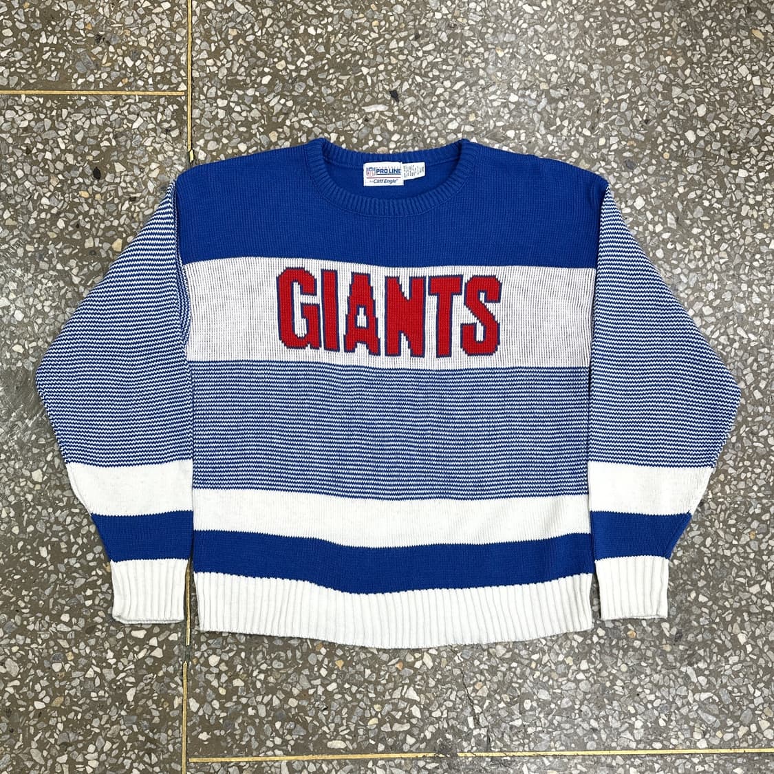 90s USA NFL 자이언츠 아크릴 니트 스웨터 L 상품이미지1