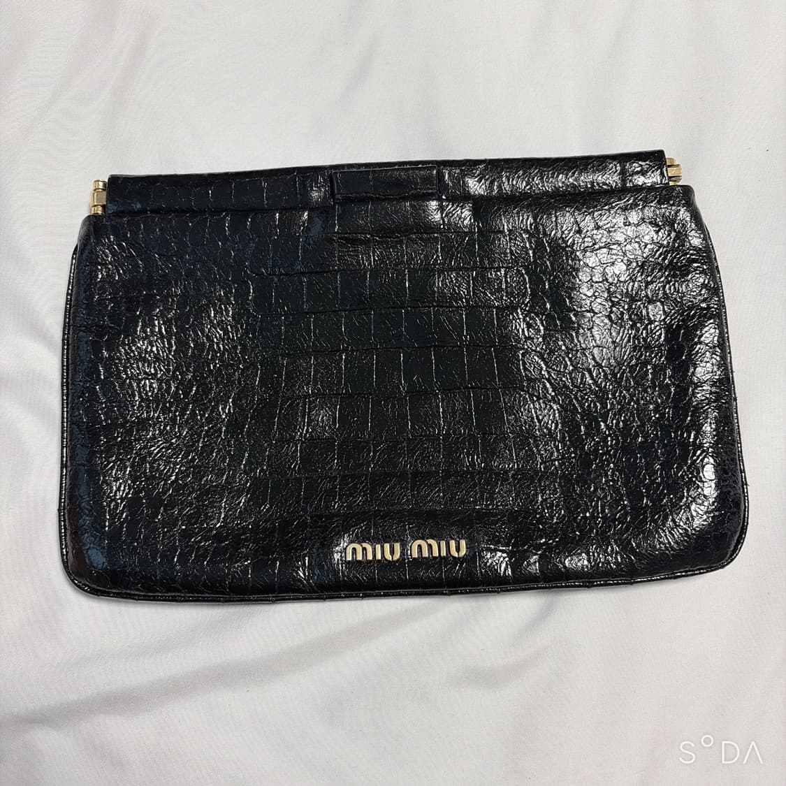 미우미우 블랙 클러치 백 + 더스트백 상품이미지2