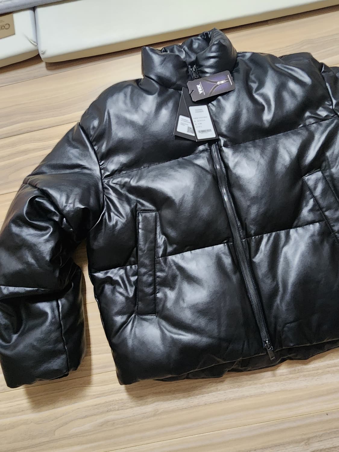 무신사스탠다드레더패딩점퍼블랙L 상품이미지2