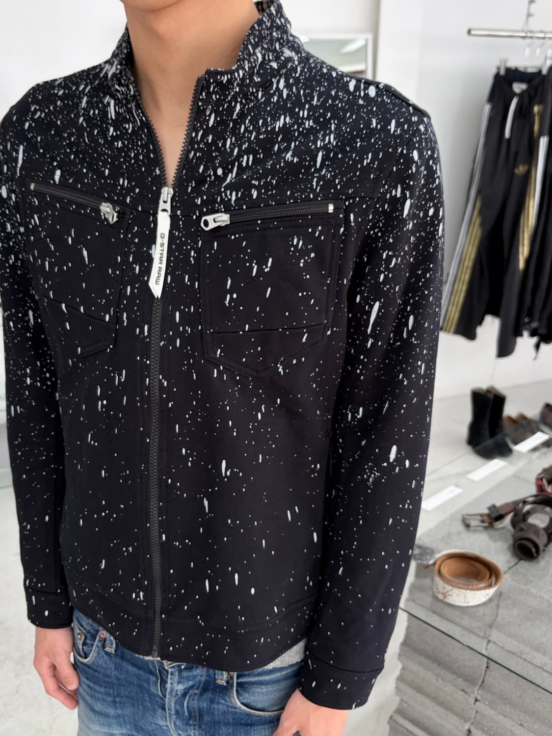 지스타 로우 페인티드 집업 자켓 상품이미지3