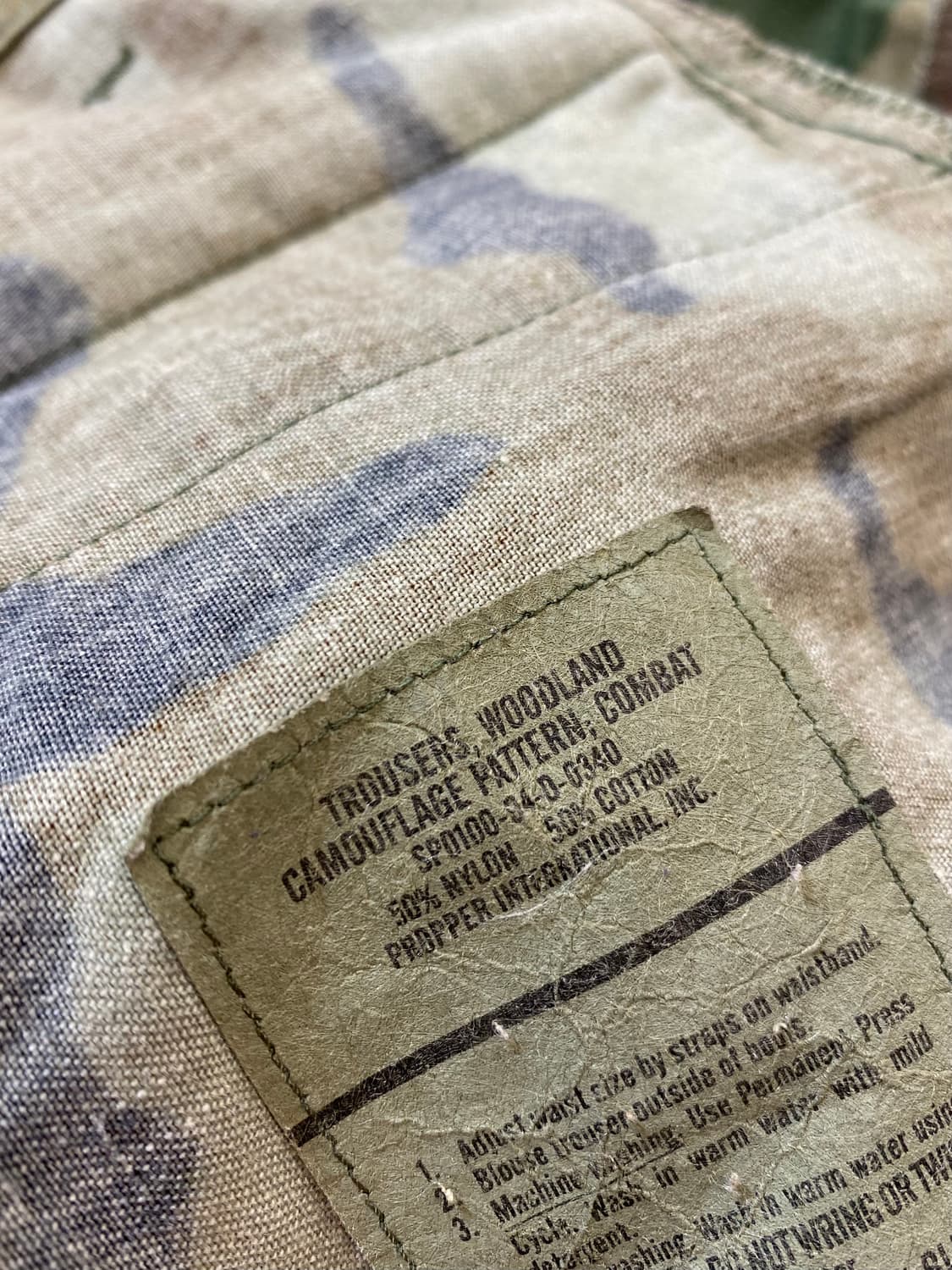 [S] 90s U.S.ARMY 미군 우드랜드 BDU 카고팬츠 상품이미지9