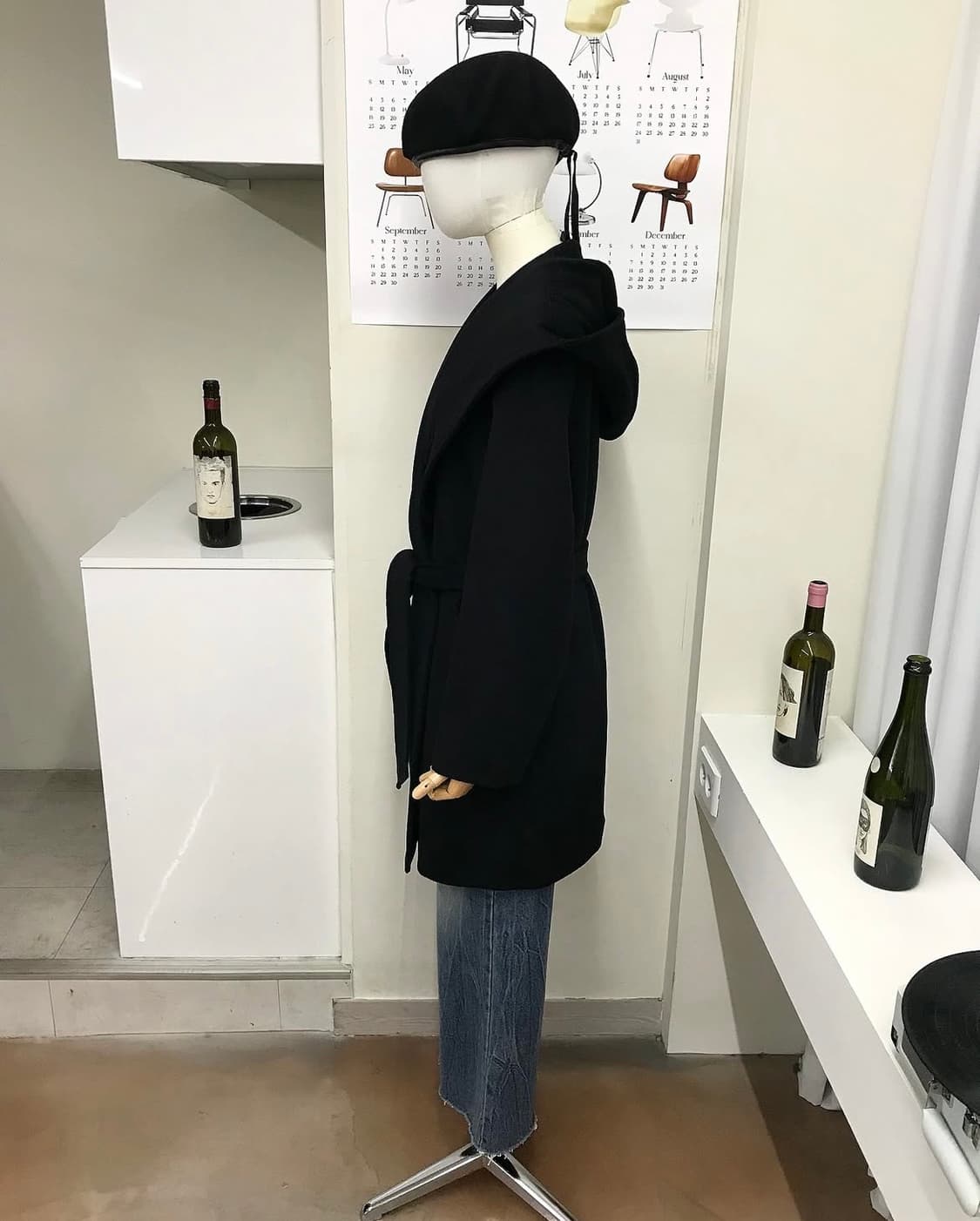 막스마라 카멜울 후드 벨티드 코트 상품이미지8