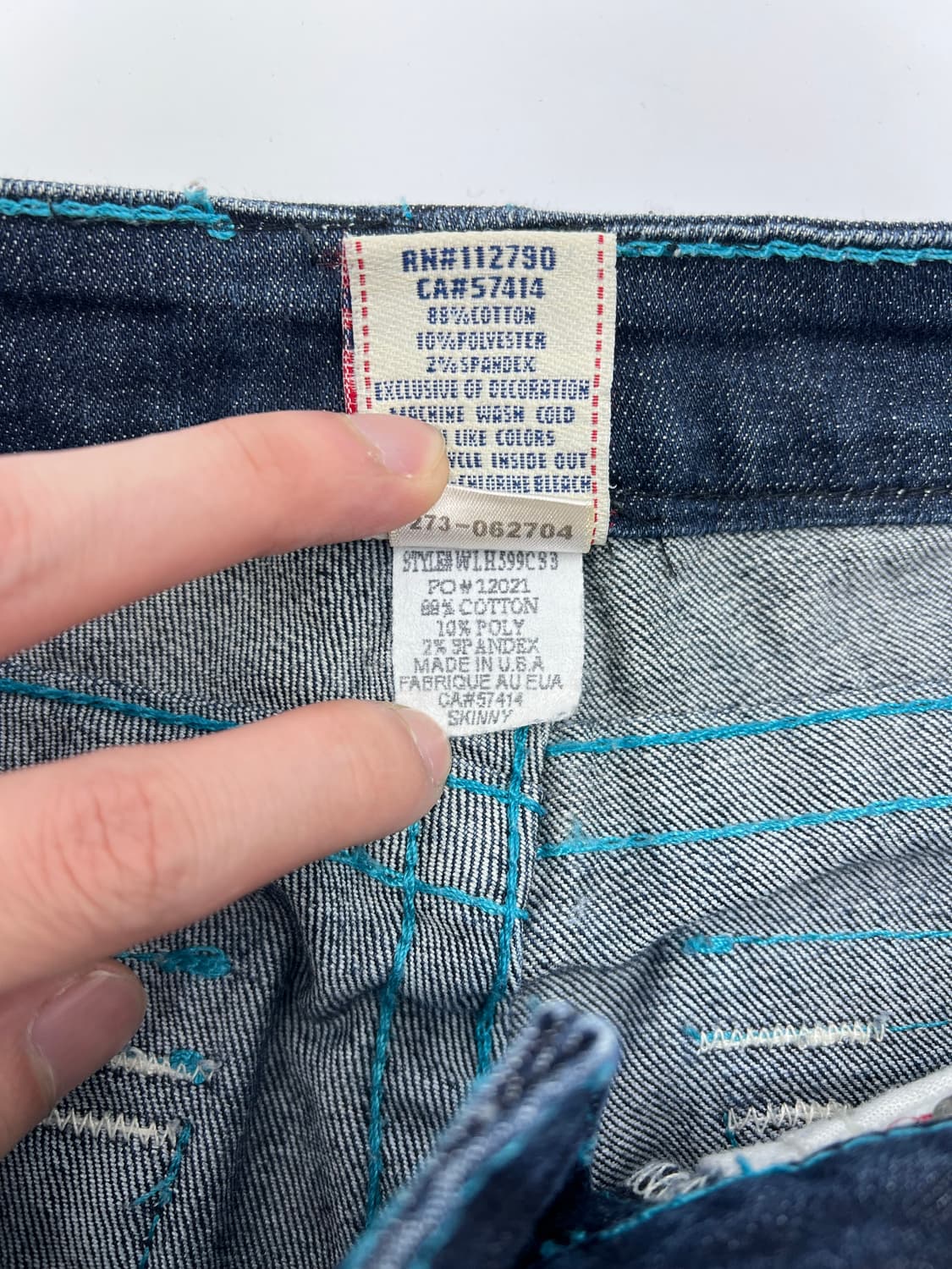 트루릴리젼 스키니 핏 데님팬츠 상품이미지7