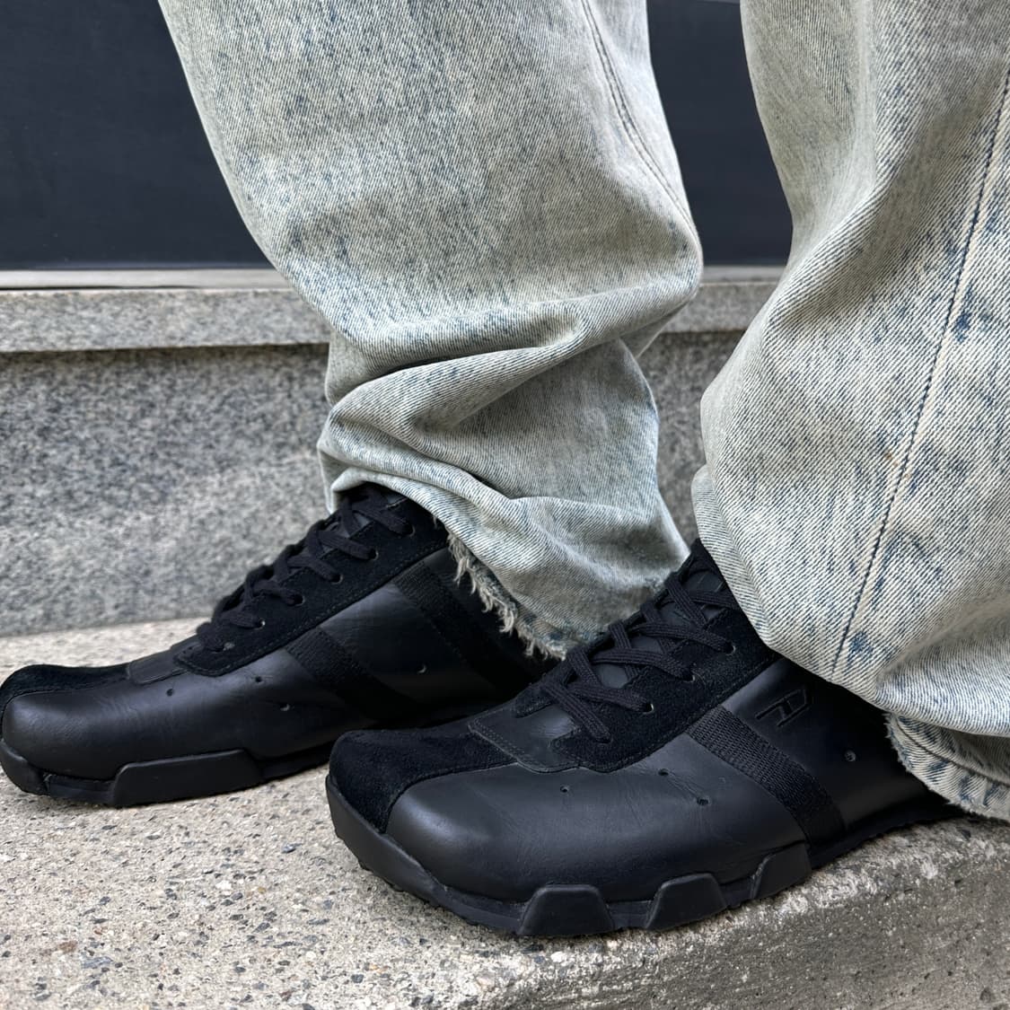 2002 디젤 스퀘어토 가죽 스니커즈 상품이미지8