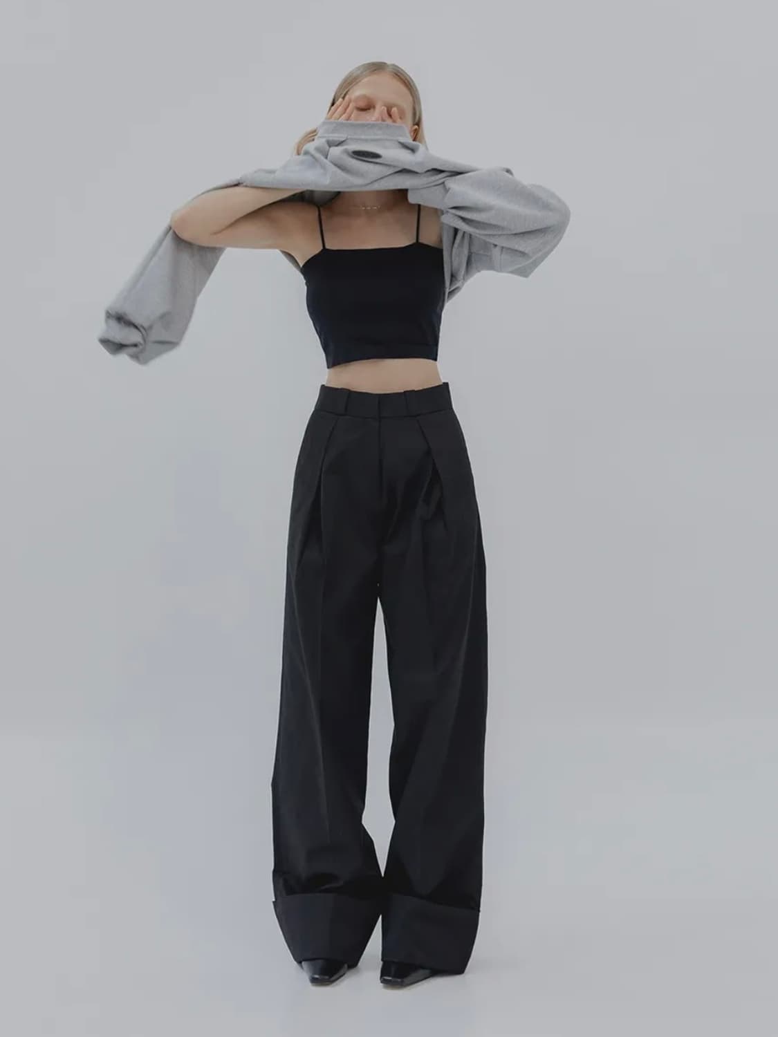 (택포)트리밍버드 Roll-up Inverted Pleats Pants 상품이미지3