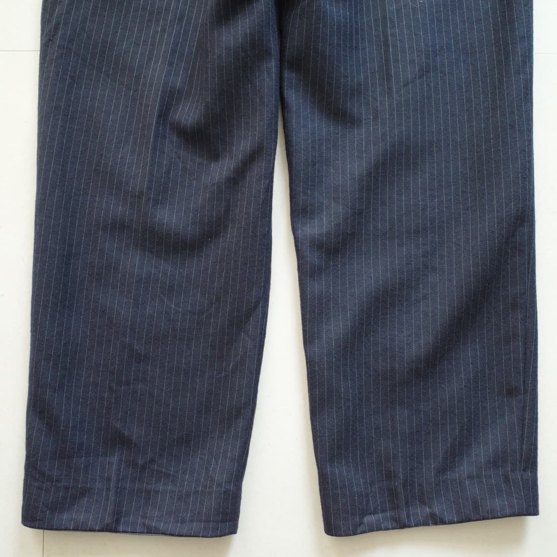 80s 프랜치 스트라이프 울 드레스 워크 팬츠 상품이미지9