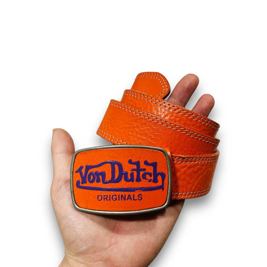 본 더치 00s y2k 오렌지 로고 빈티지 벨트 상품이미지3