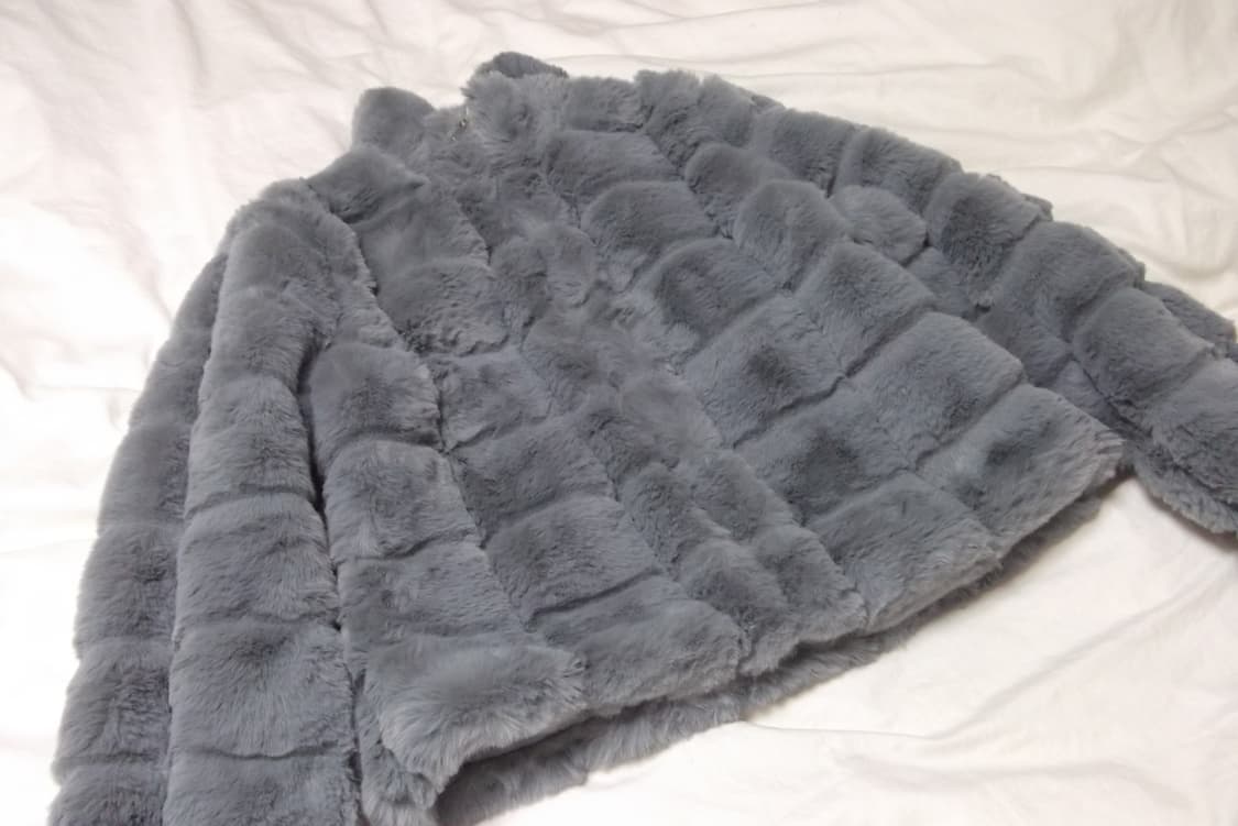 갸루 히메갸루 오네갸루 펑크 일브 그레이 퍼자켓 코트 고스펑크 상품이미지2