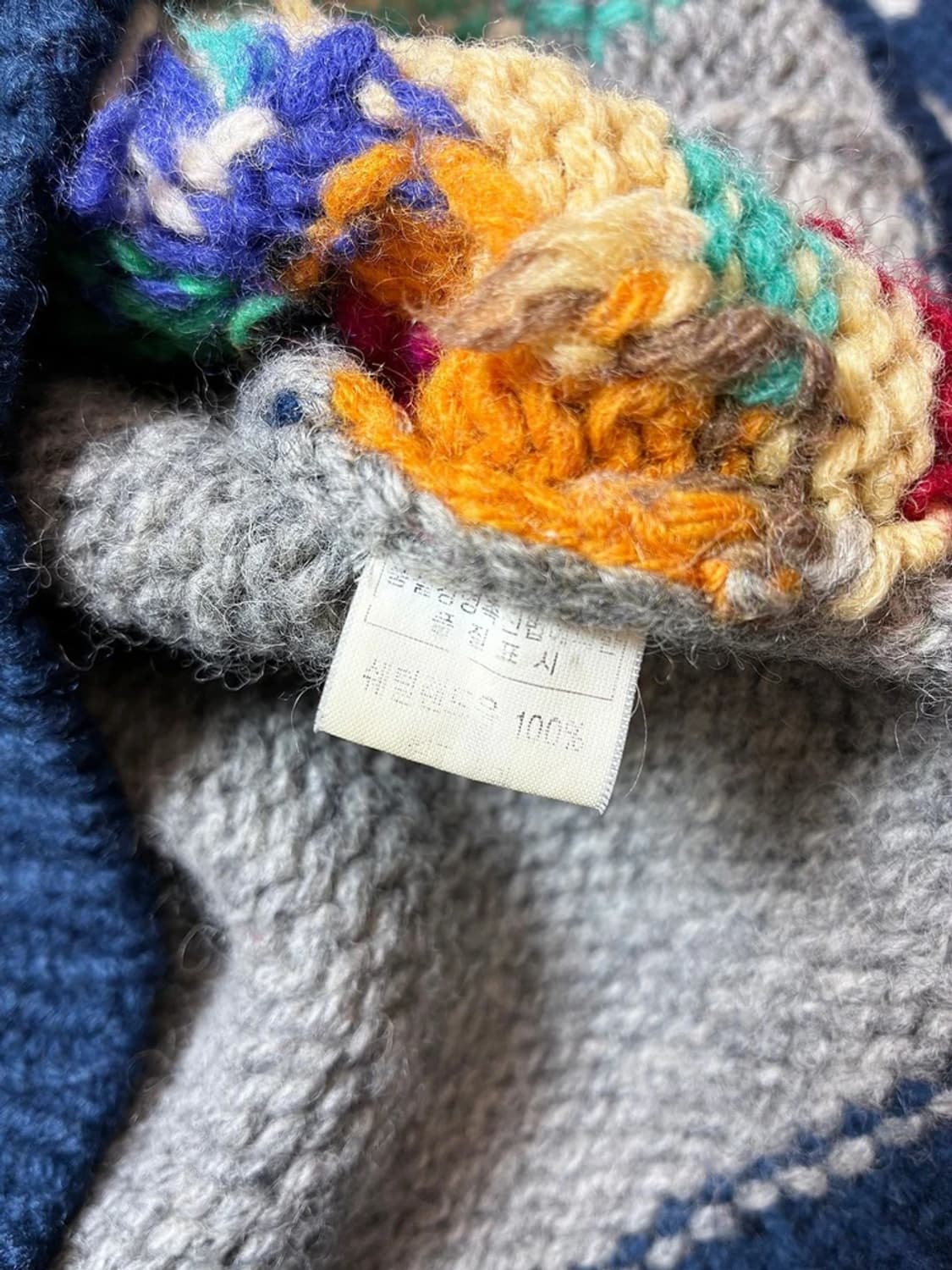 IMAGINE 80's 핸드메이드 멀티 니트 가디건 PN8543 상품이미지8