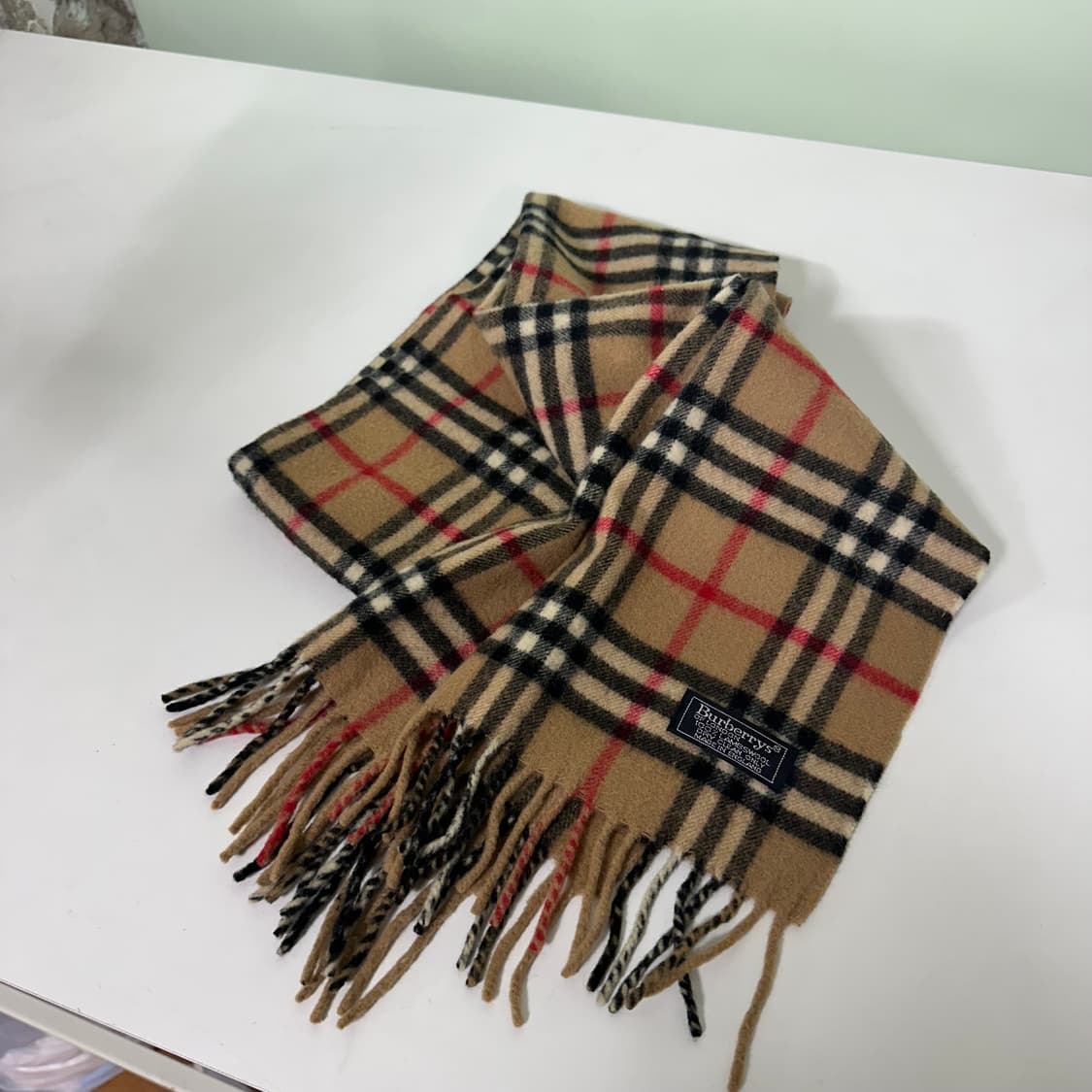 우먼OS 버버리 시그니처 노바체크 램스울 쁘띠머플러 상품이미지2