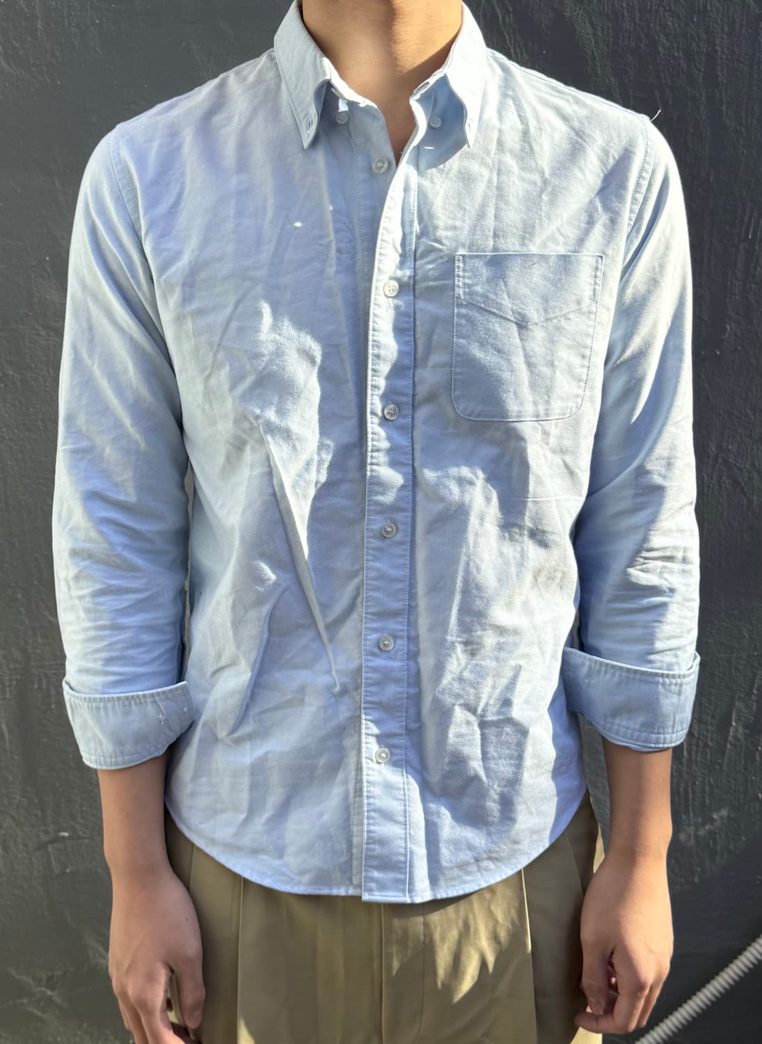 비즈빔 엘보우 패치 셔츠 상품이미지2