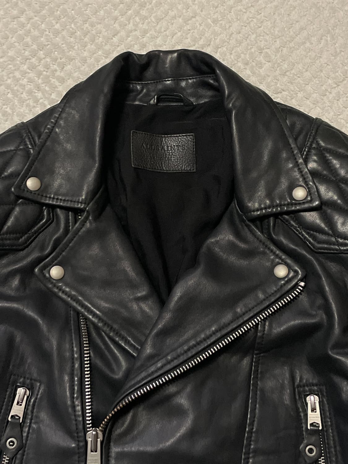 ALL SAINTS 웨스턴 무드 2WAY 램스킨 양가죽 라스코 레더 상품이미지4