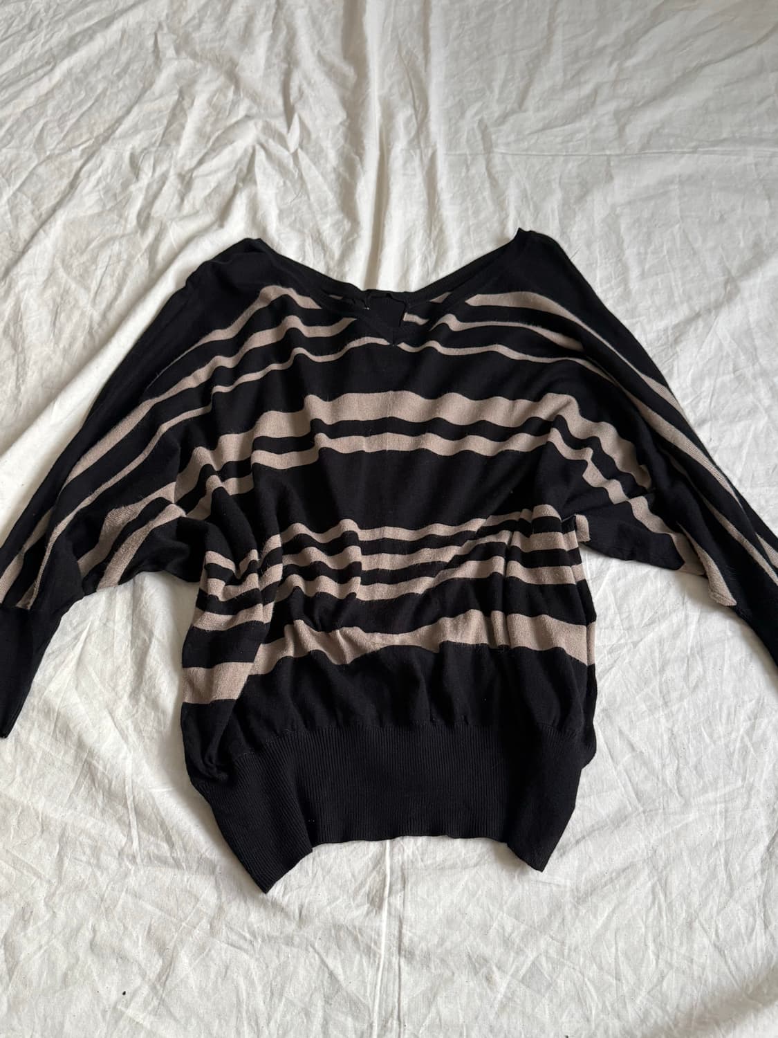 라떼 갸루 러블리 리본 포인트 가오리 탑  상품이미지4