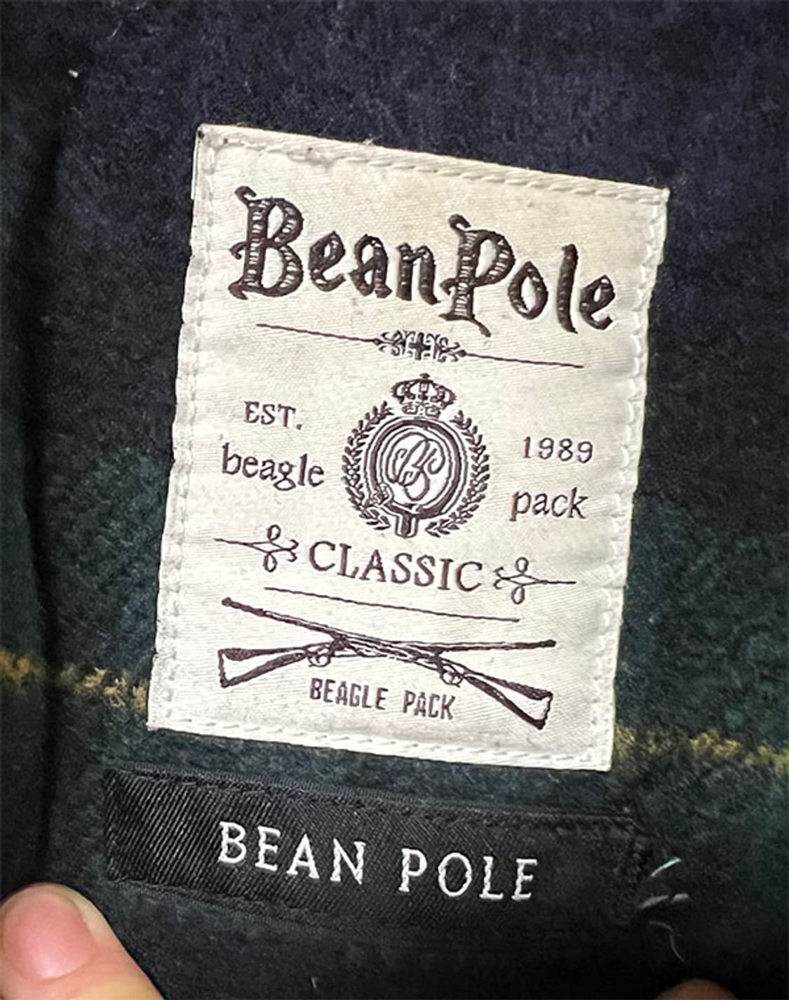 빈폴 여자 떡볶이 더플 모직코트 오버핏 체크 XXL 110 99 상품이미지3