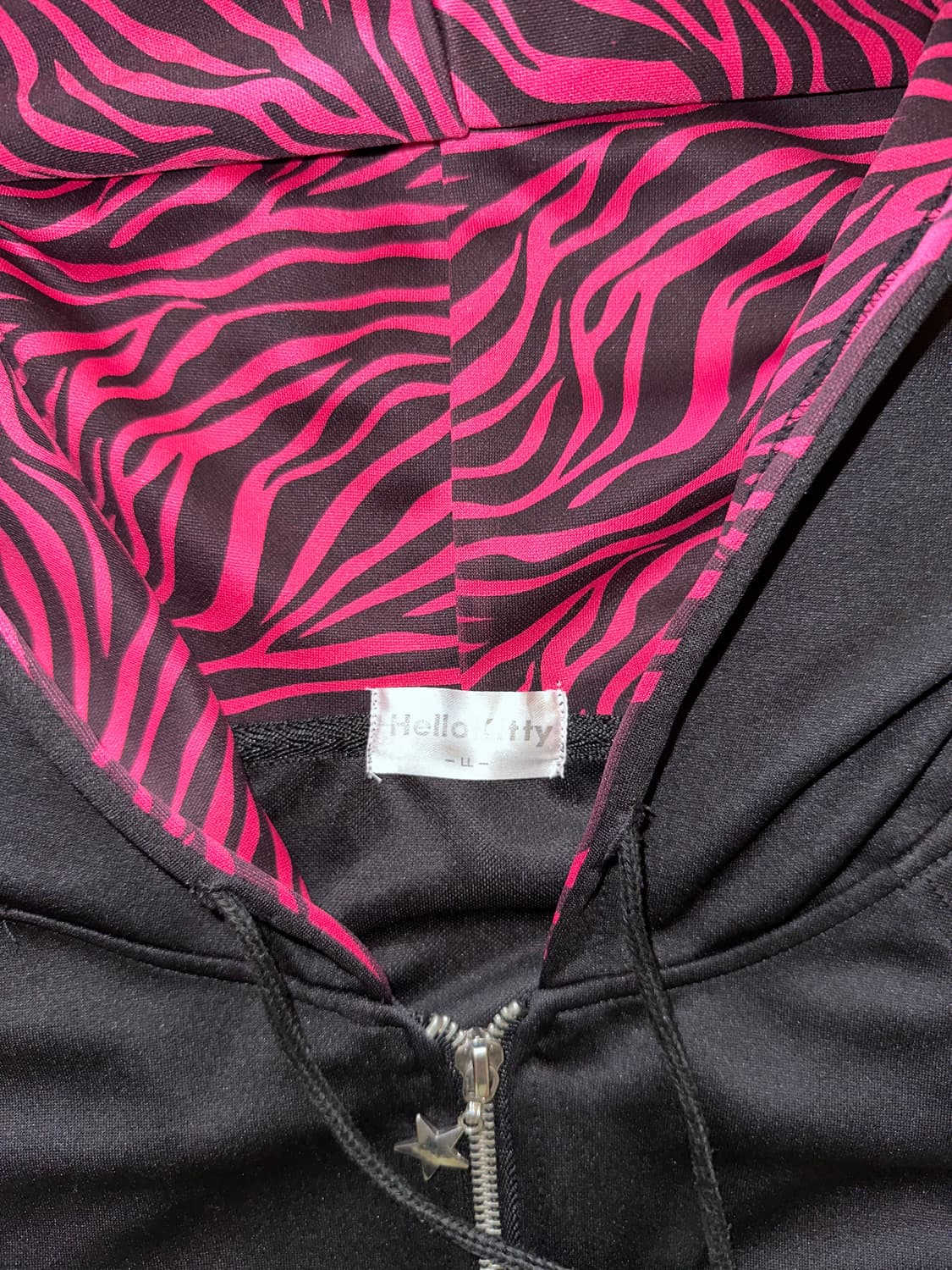 일본 빈티지 헬로키티 갸루 후드집업 상품이미지4