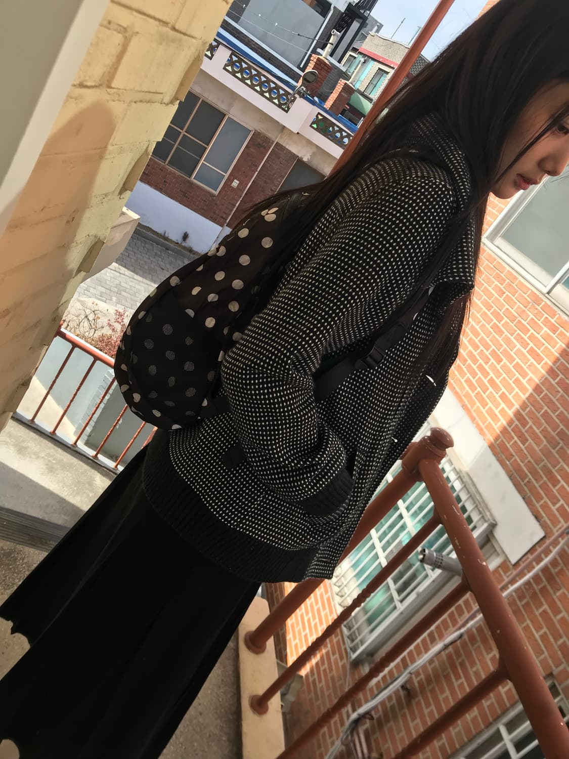 블랙 플리츠 스커트 상품이미지4