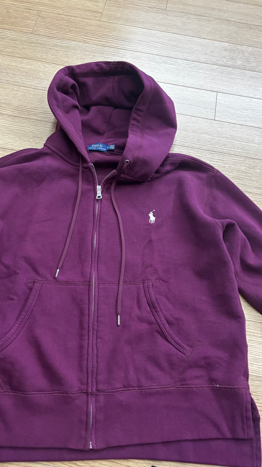 폴로랄프로렌 버건디 후드집업  M 상품이미지1