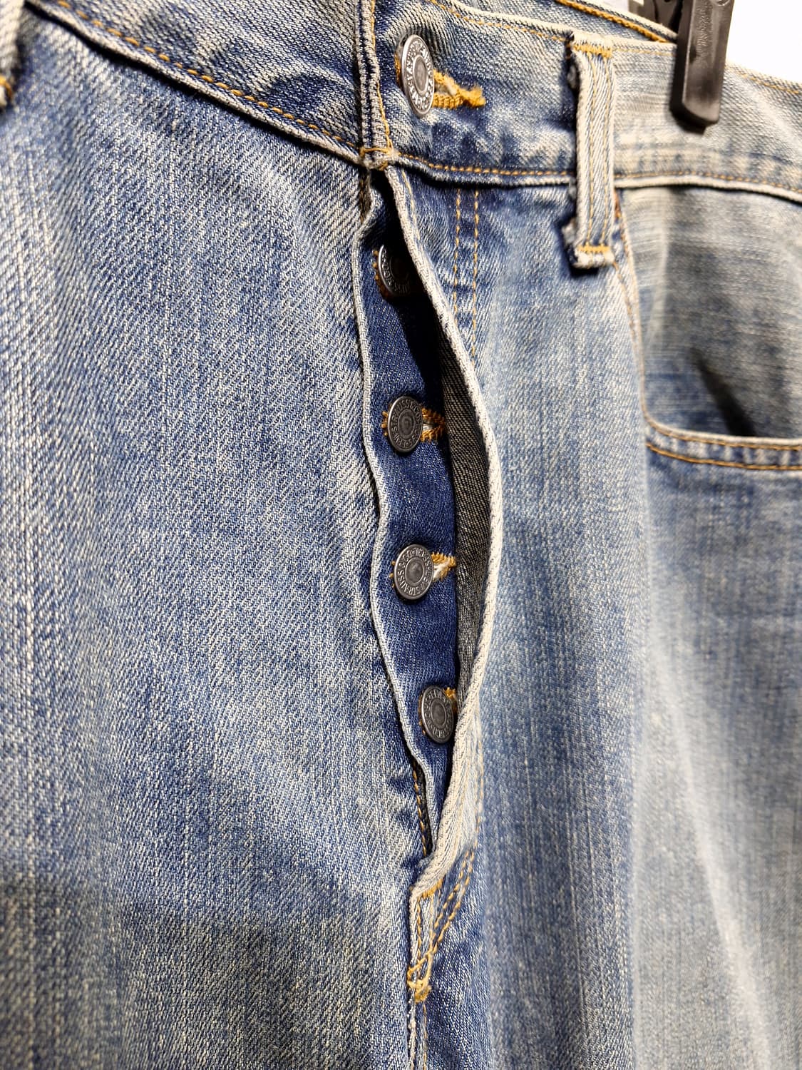 LEVI'S 리바이스 501 00's 버튼플라이 워싱 데님팬츠 상품이미지4
