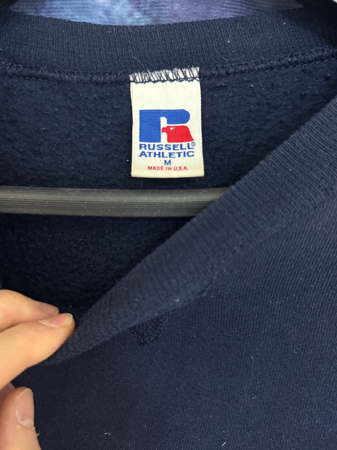 90s 러셀 스웻셔츠 맨투맨 네이비 M 상품이미지2