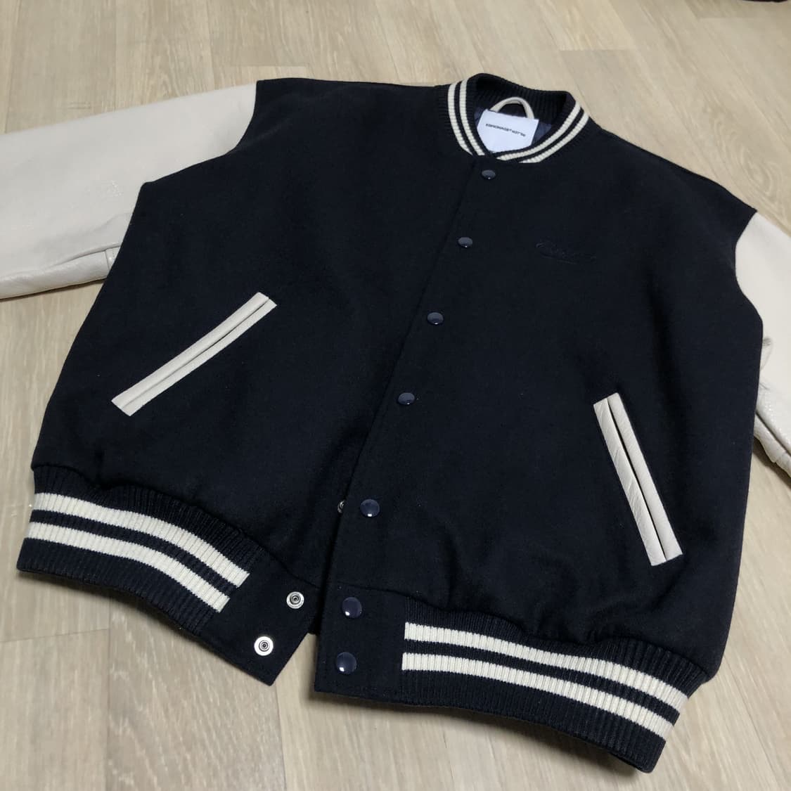 (XL) 에스피오나지 ESPIONAGE 스탠다드 바시티 자켓 네이비 상품이미지10