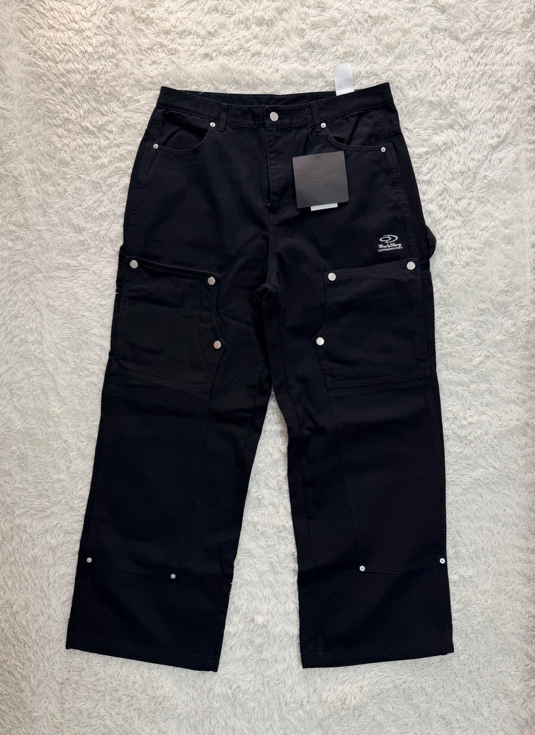 TRAVEL 트래블 카펜터 데님 팬츠 블랙 L 새상품 (34) 상품이미지4