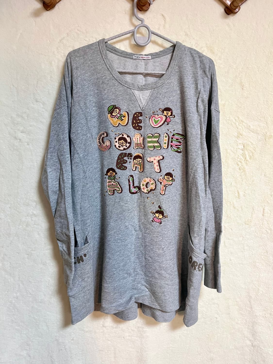 빈티지 패치 키치 맨투맨 원피스 상품이미지1