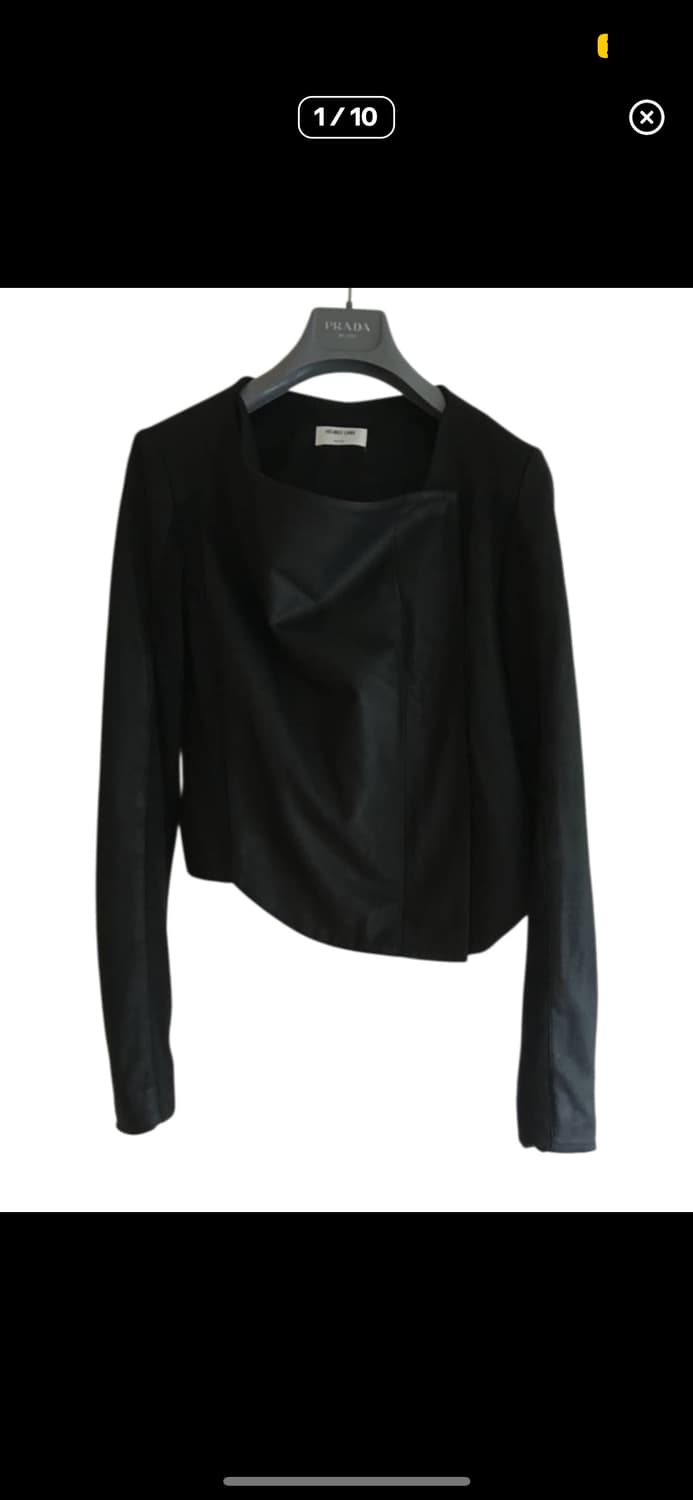 헬무트랭 레이디스 램스킨 라이더 자켓 상품이미지1