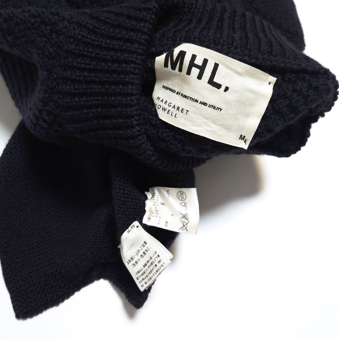 MHL 마가렛호웰 스코틀랜드 모크넥 울 니트 스웨터 상품이미지6