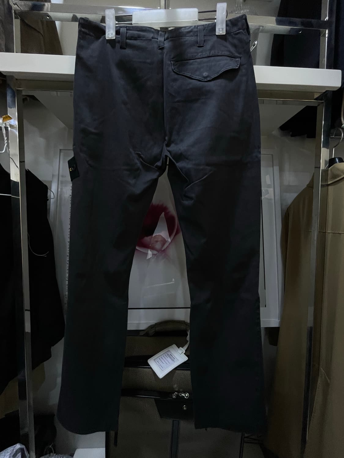 스톤아일랜드/차콜블랙 지퍼디테일팬츠 상품이미지2