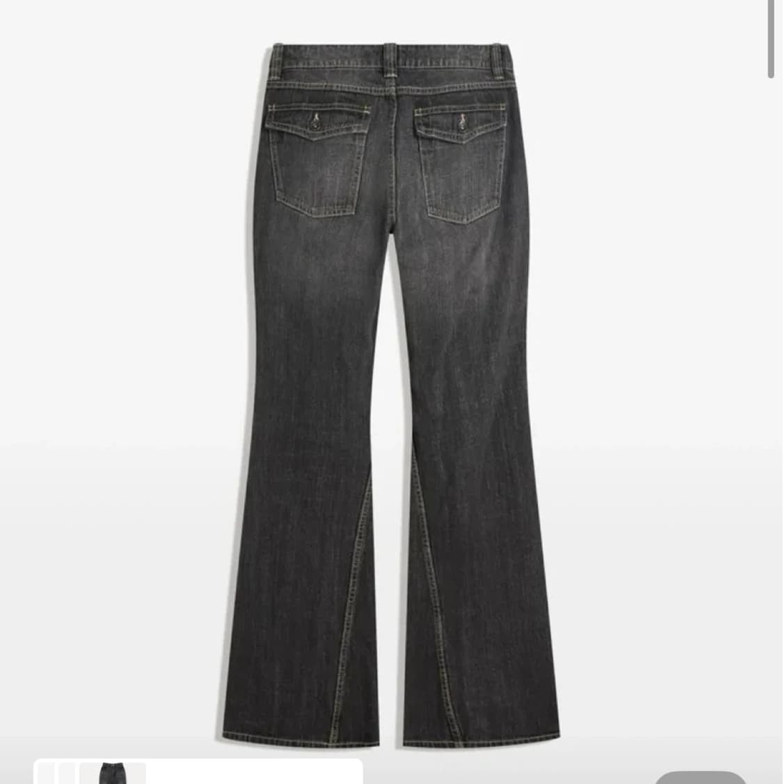 버쉬카 로우라이즈 부츠컷 청바지 y2k 핀터깔 락펑크 상품이미지1