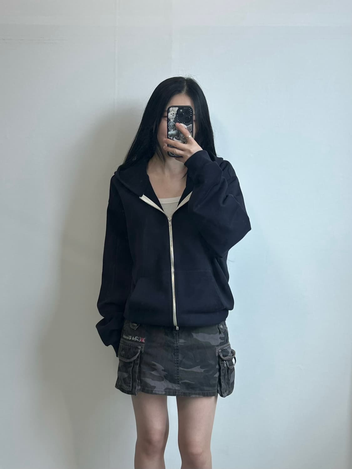 포터리 컴포트 네이비 후드집업 상품이미지1