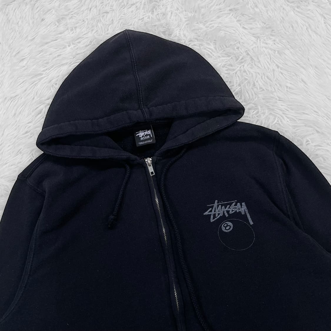 스투시 Stussy 8볼 후드집업 블랙 상품이미지5