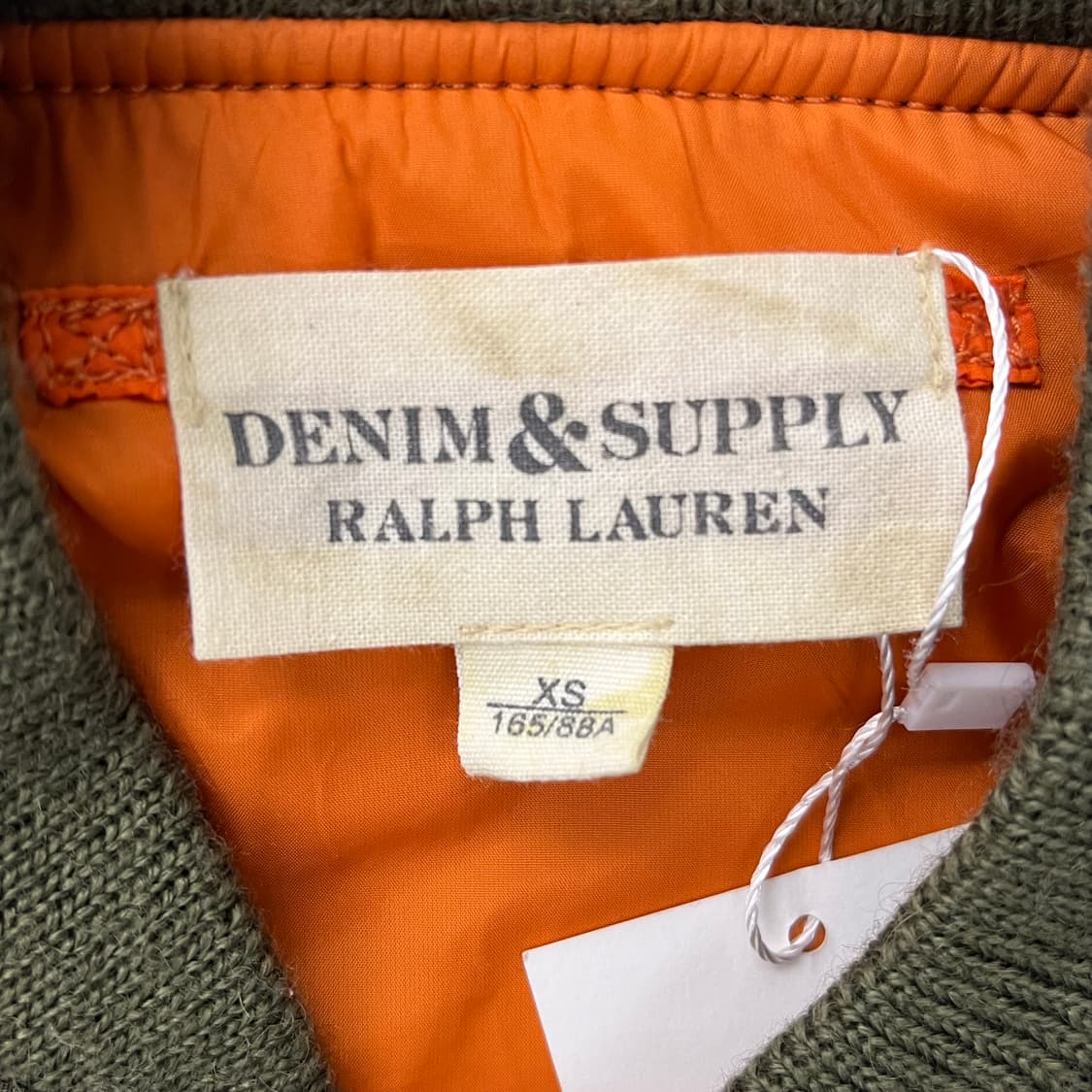 데님서플라이 카키 리버시블 밀리터리 크롭 봄버자켓 상품이미지6