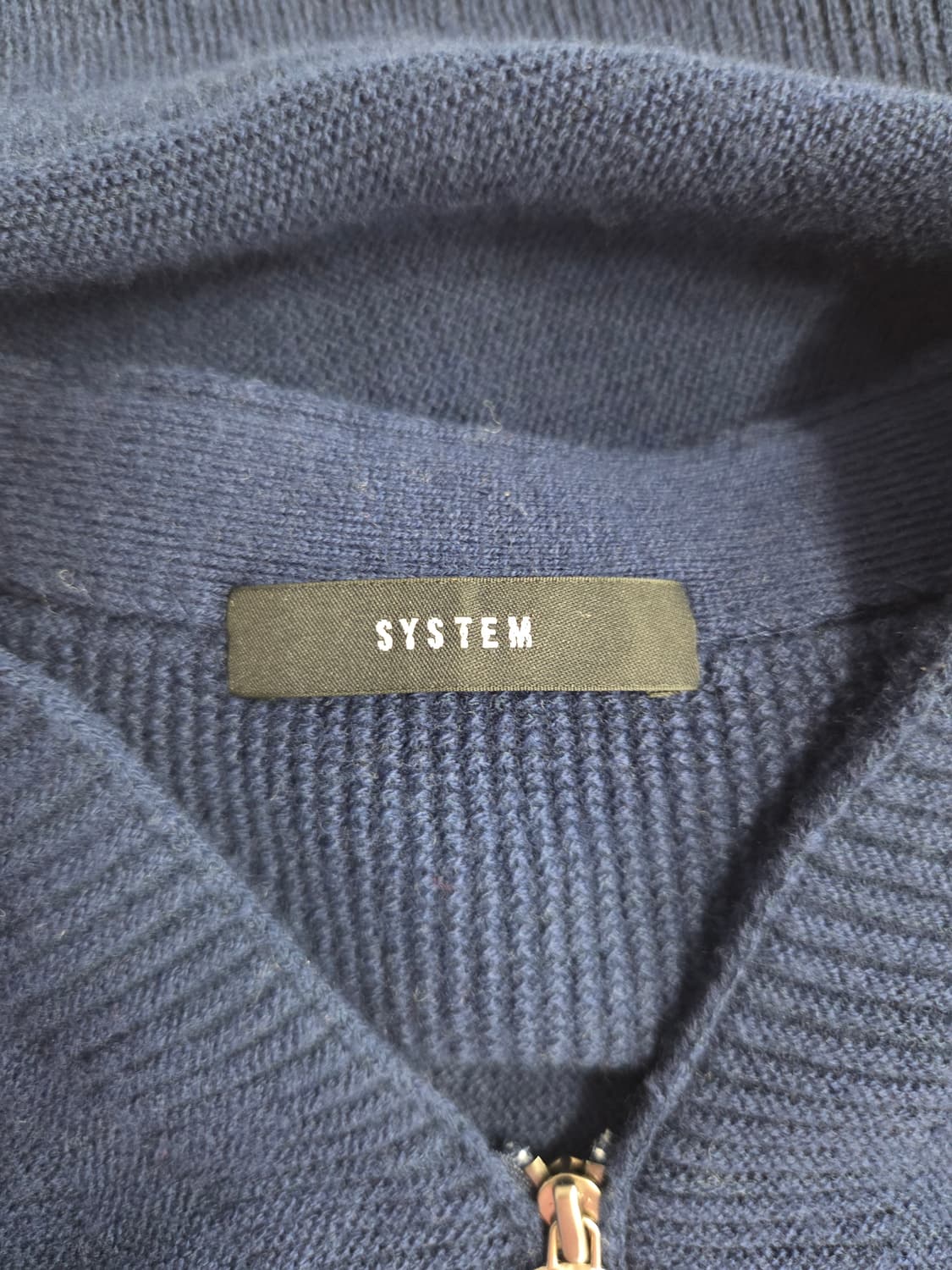 SYSTEM 시스템 브이넥 울 혼방 니트 집업 가디건 상품이미지6