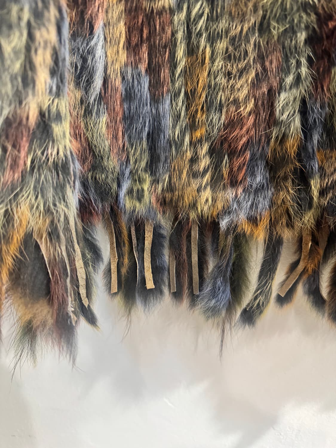 vintage 믹스컬러 리얼퍼 베스트 상품이미지4