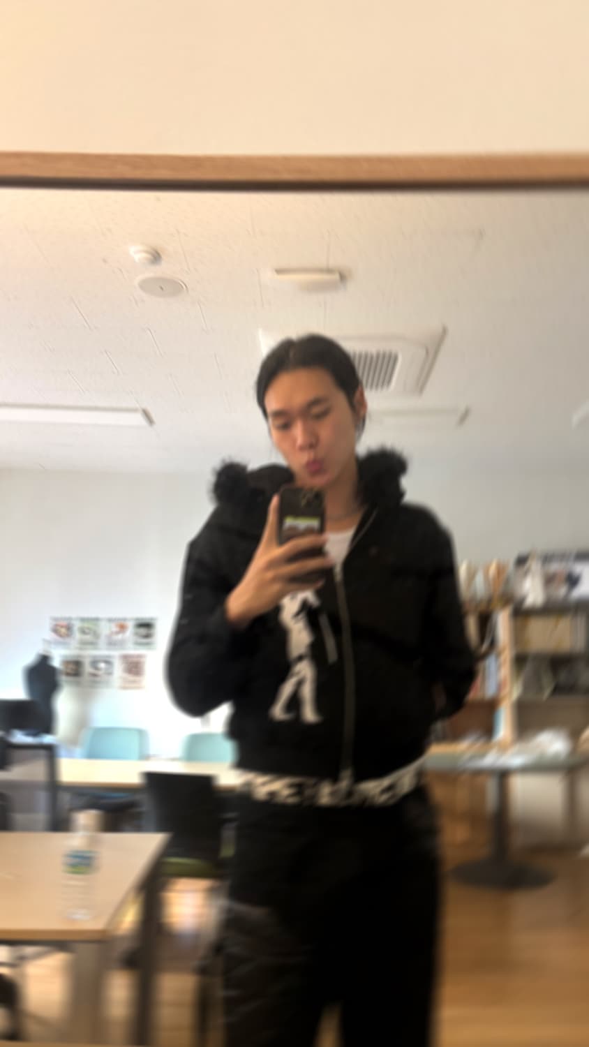 Emew 퍼 후드 집업 L 상품이미지5