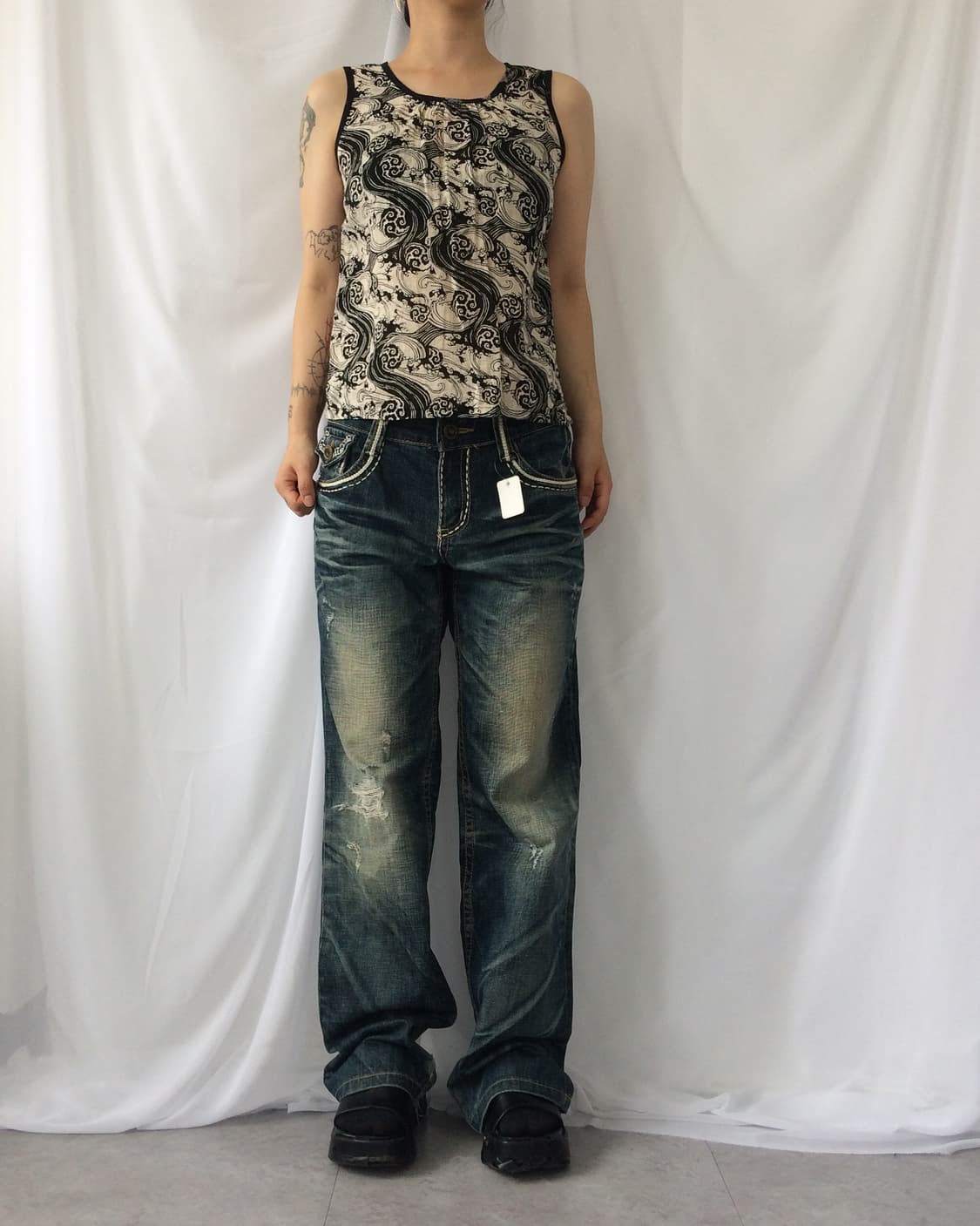Ethnic mood sleeveless 상품이미지1