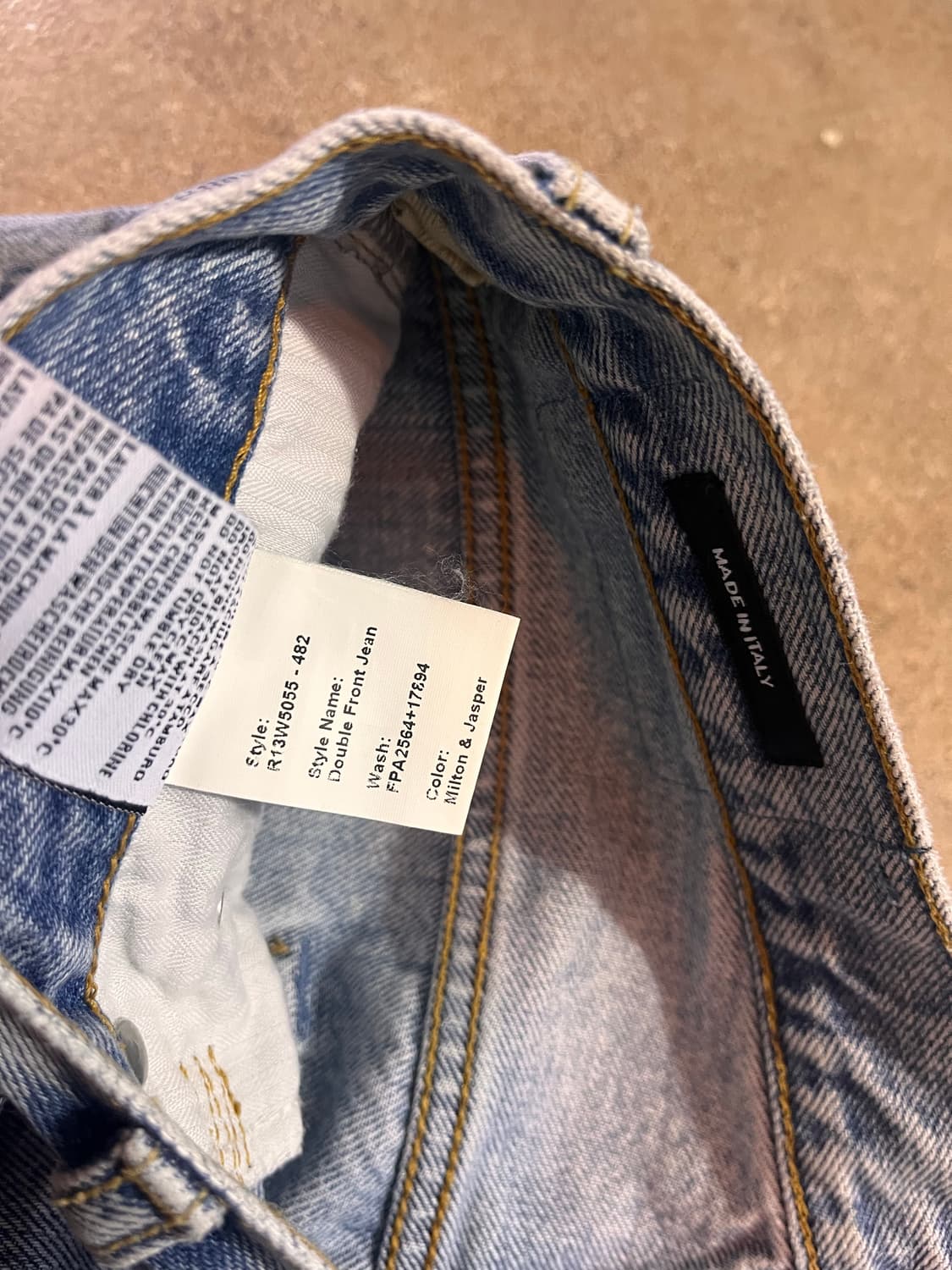 R13 알썰틴 더블레이어드 데님 상품이미지3