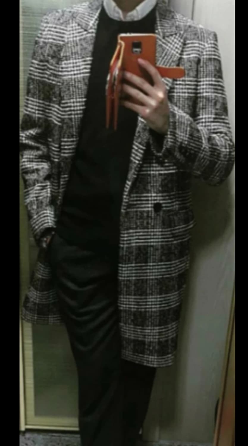 산드로 Sandro 모리세이 체크 코트 105 상품이미지2