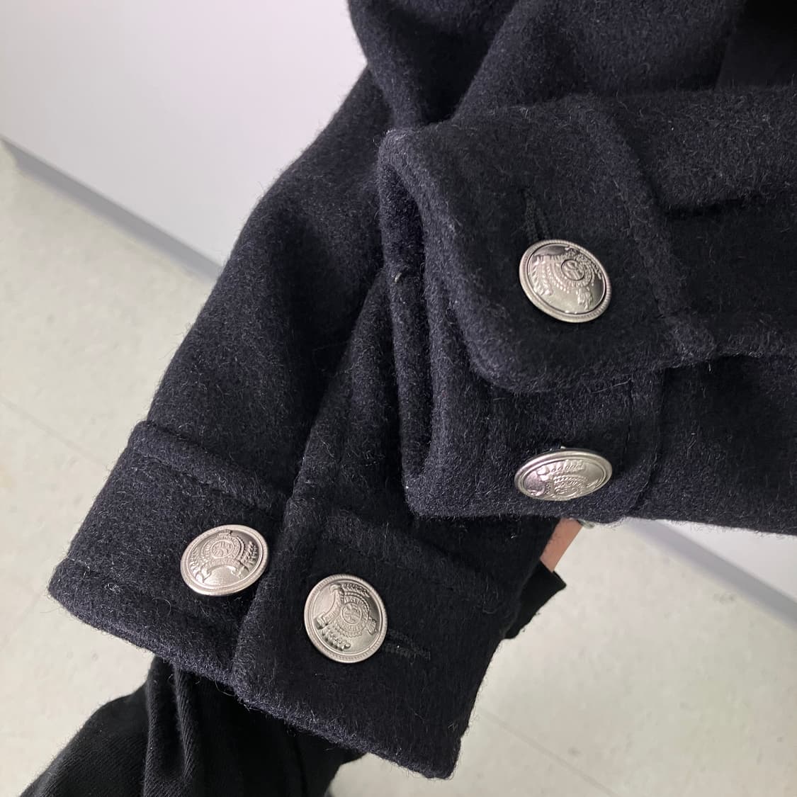 JPN VTG 빈티지 블랙 울자켓 L 상품이미지8