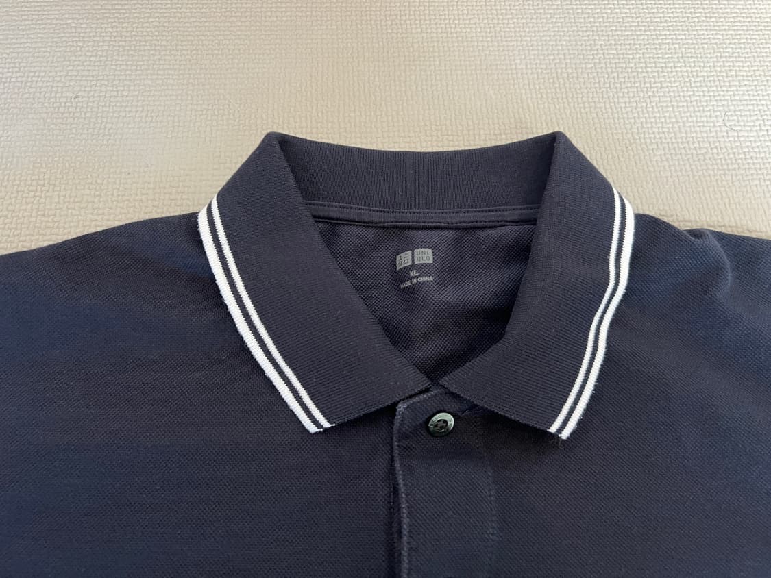 무료배송 - 유니클로 PK 카라포인트 반팔티셔츠(네이비) XL 상품이미지3