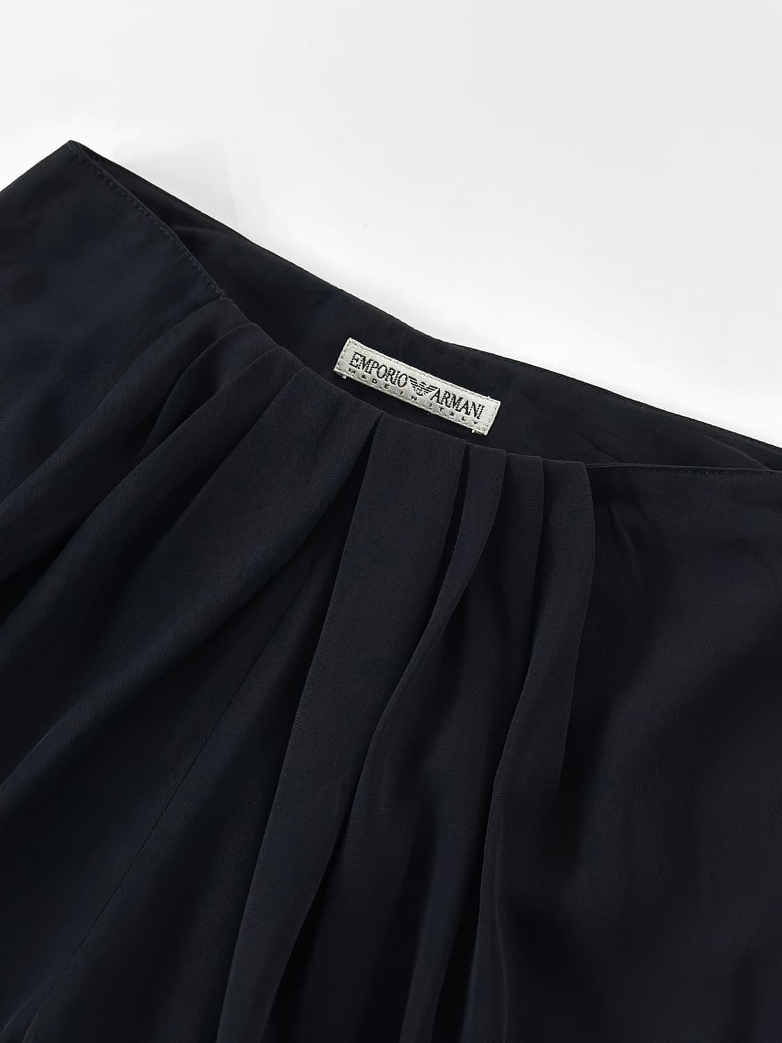 90~00s 엠포리오 아르마니 블랙 플리츠 쇼츠 상품이미지6