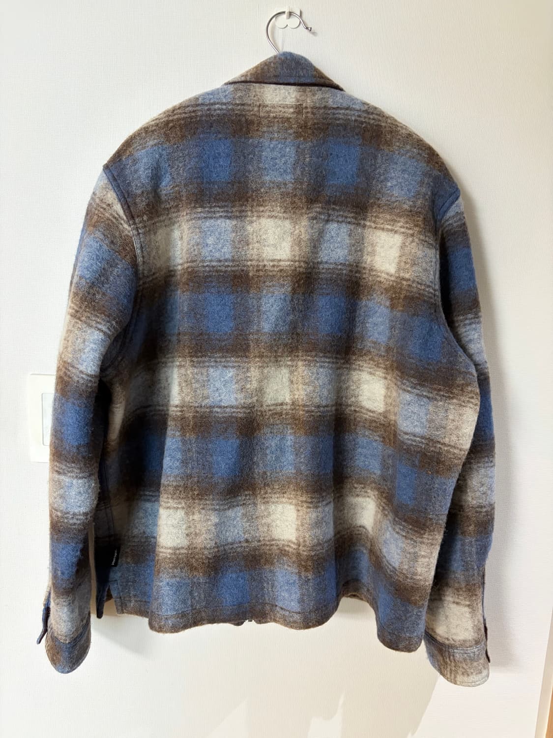 스투시 브러쉬드 울 플레이드 짚 셔츠 상품이미지3